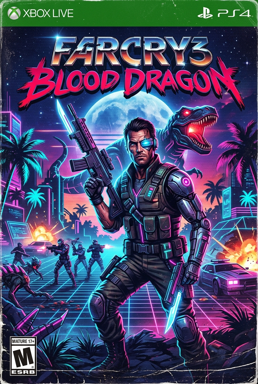 Far Cry 3 Blood Dragon afişi