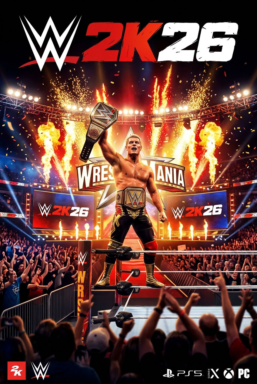 WWE 2K26 afişi